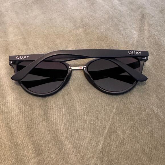 Quay Australia Rumours Cat-Eye Black Sunglasses - Picture 8 of 8